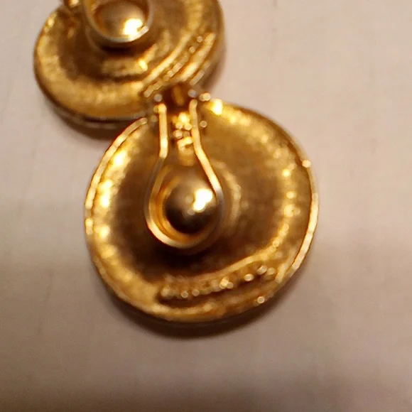 LANCERO EARRINGS VINTAGE RARE CLIPS ON - Picture 5 of 6